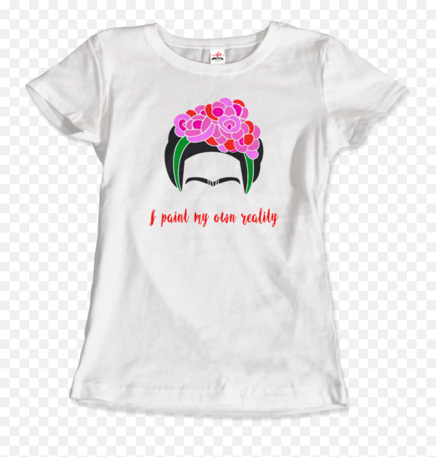 Frida Kahlo - I Paint My Own Reality Quote Tshirt Ebay Short Sleeve Png,Frida Kahlo Icon