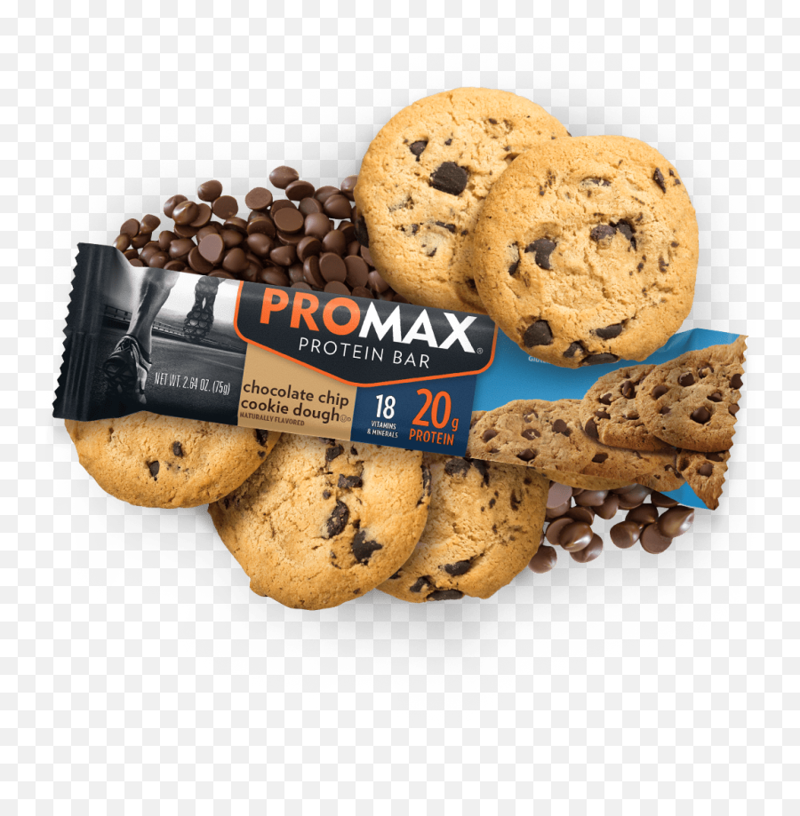 Promax Chocolate Chip Cookie Dough - Chocolate Chip Cookie Png,Icon Meals Protein Cookie