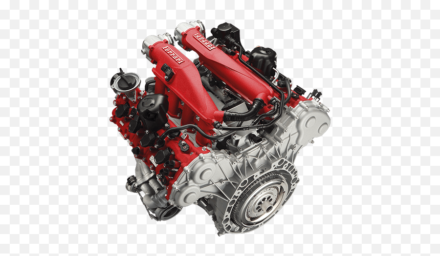 Png Ferrari Gtc4lussot Engine - Ferrari V8 Twin Turbo,Engine Png