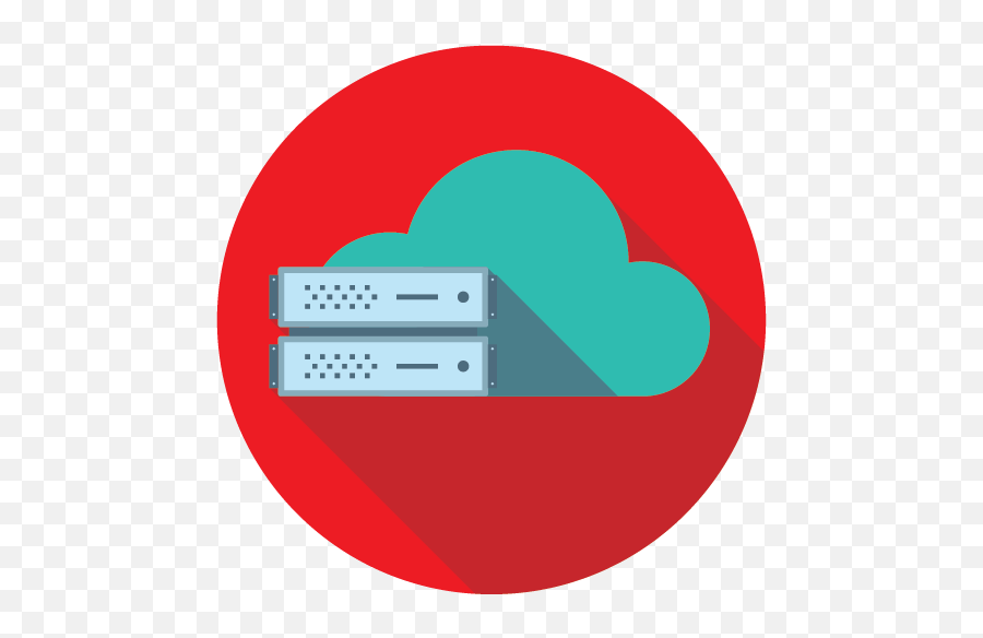 Icon Of Cloud And Server Symbolizing Red Brick Data Full - Horizontal Png,Brick Icon Png