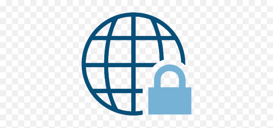 Cybersecurity - Globe Icon Png Full Size Png Download Royal Express Courier India,Blue Globe Icon
