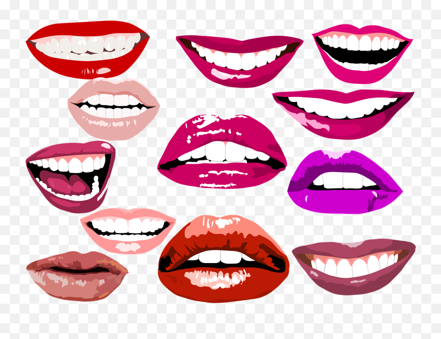 Smile Lips Make Up - Free Image On Pixabay Different Types Of Teeth Png,Smiling Mouth Png