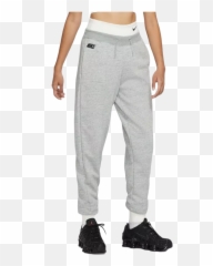 Nike Womenu0027s Sportswear Icon Clash Easy Fleece Jogger Grey - png