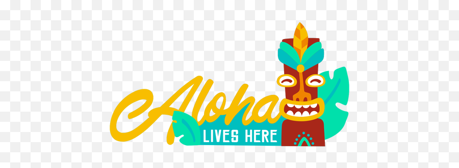 Aloha Lives Here Quote Transparent Png U0026 Svg Vector - Language,Icon For Here