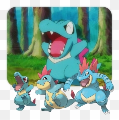 Pokemon Of The Week - Totodile Line Pkmncollectors All Stages Of Totodile Png,Totodile Png