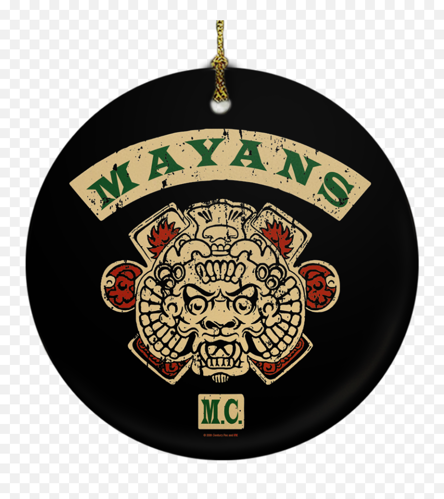 Mayans Mc Emblem Double - Sided Ornament Fx Networks Shop Mayans Logo Png,Stocking Anarchy Icon