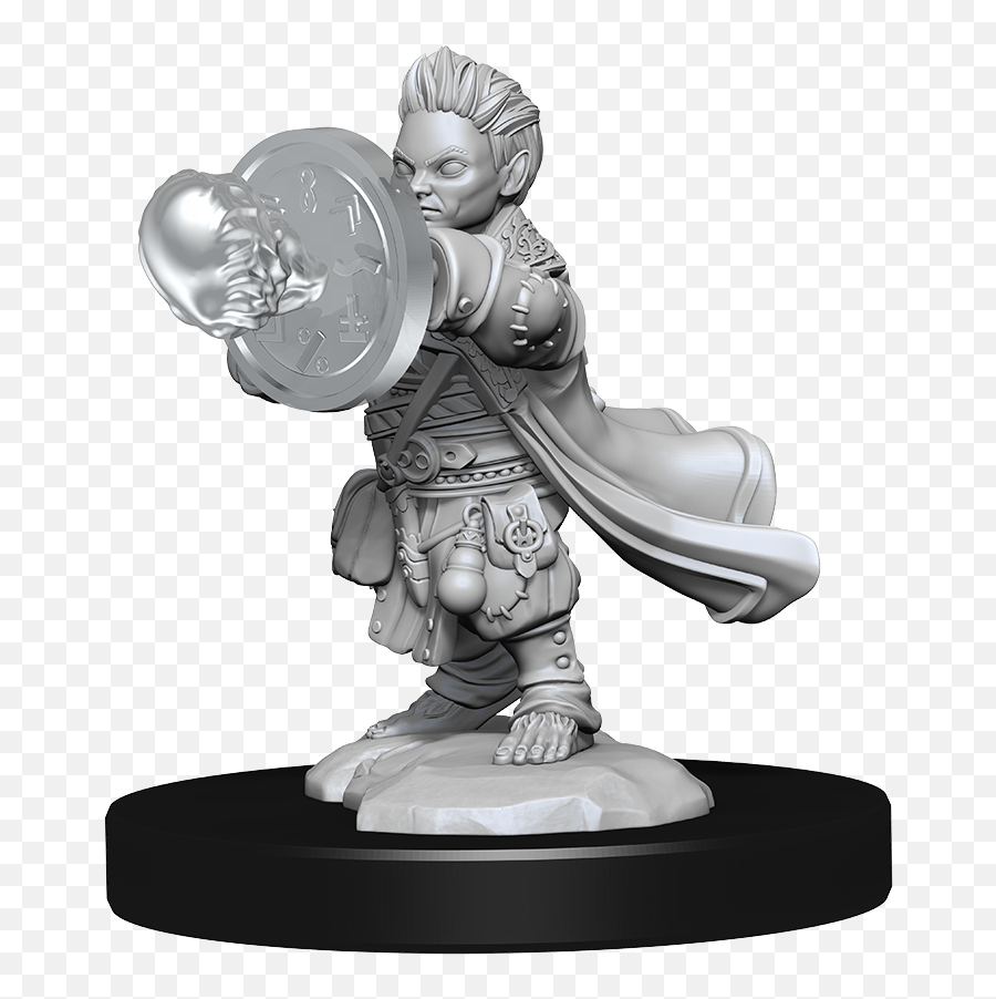 Pf Unpainted Minis Wv14 Halfling Wizard Male - Pathfinder Deep Cuts Halfling Png,Plague Marine Icon Bearer