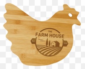 Bamboo Hen Cutting Board - Farm Logo Png,Cutting Board Png