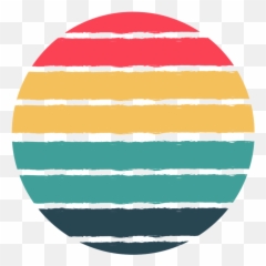 Retro Sunset Background For Shirt Design - Winter Soldier Symbol Marvel png