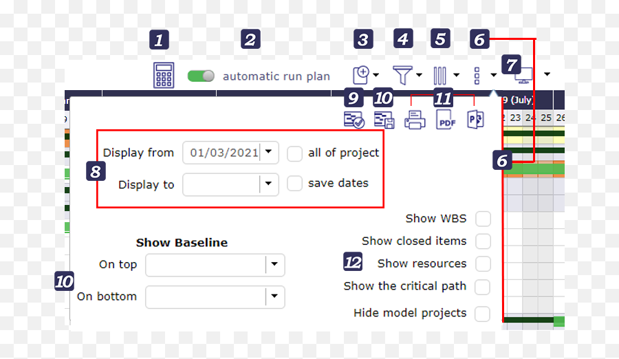 Planning U2014 Projeqtor User Guide 940 Documentation - Vertical Png,Gantt Chart Icon