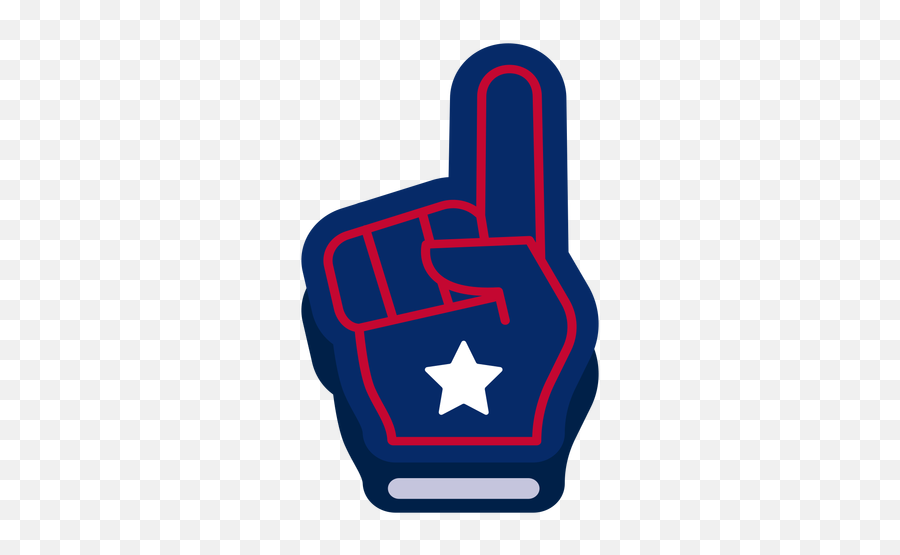 American Foam Finger Design Element - Foam Finger Transparent Png,Foam Finger Png