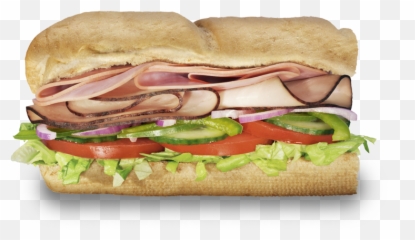 Ham Submarine Sandwich Bacon Melt - Subway Transparent Background png
