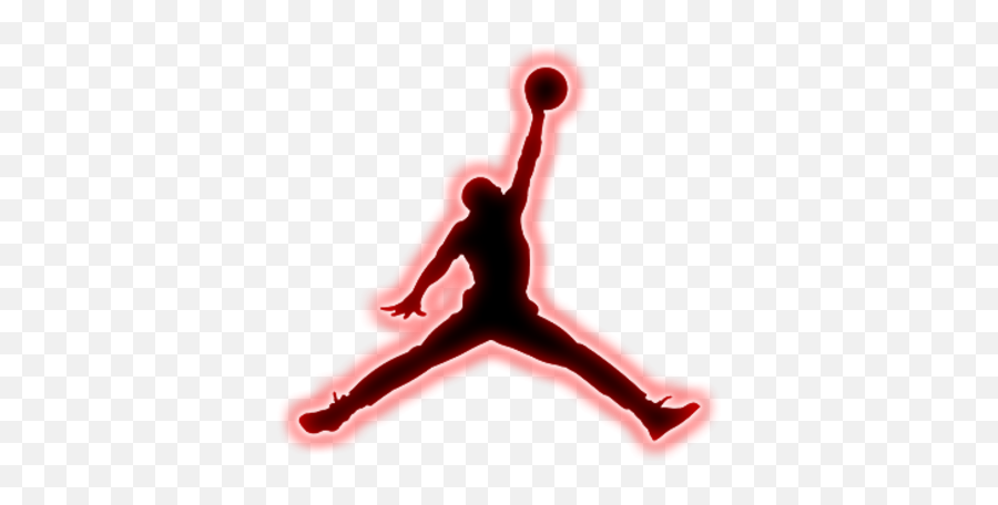 Black Jordan Red Glowing Logo Psd Free Download Png Photoshop Icon