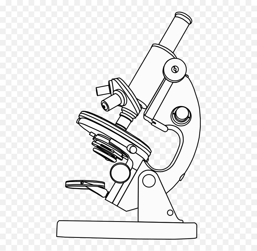 Download Hd Microscope Png Images - Light Microscope Black And White,Microscope Transparent Background