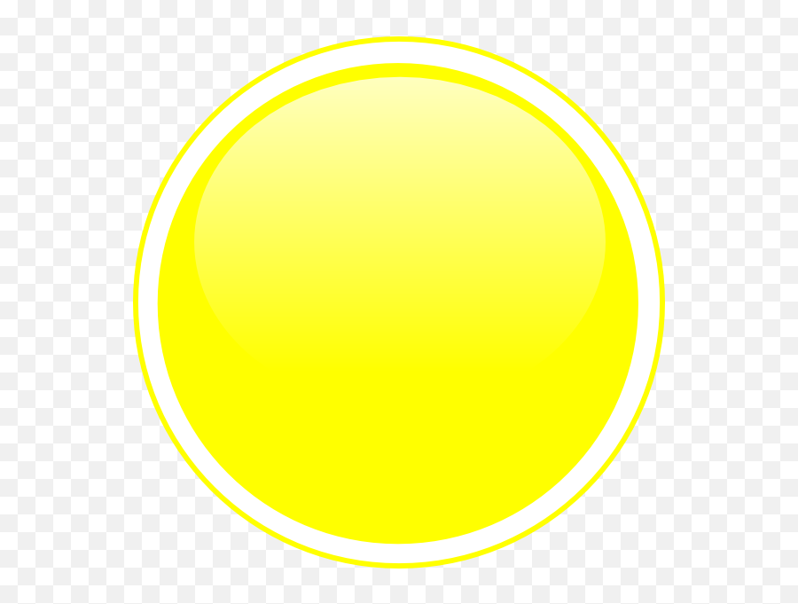 Glossy Yellow Circle Button Clip Art - Circle Png,Yellow Circle Png
