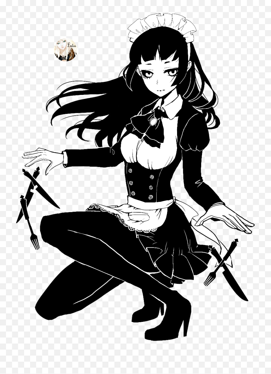 Download Anime Girl - Black And White Anime Transparent Black And White Anime Girl Transparent Png,Anime Girl Transparent Png