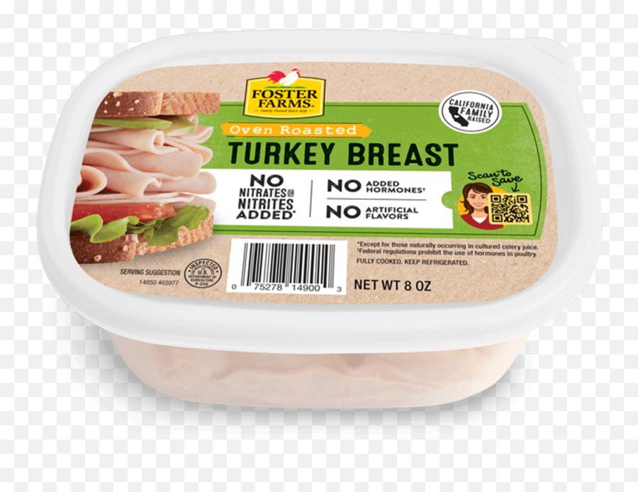 Oven Roasted Turkey Breast Products Foster Farms - Foster Farms Oven Roasted Turkey Lunch Meat Png,Cooked Turkey Png