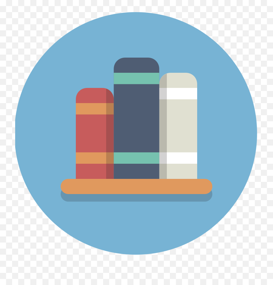 Books Bookshelf Library Icon - Library Icon Png,Books Icon Png