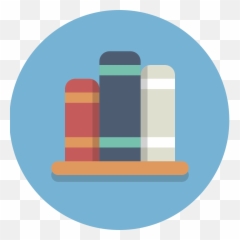 Books Bookshelf Library Icon - Library Icon Png