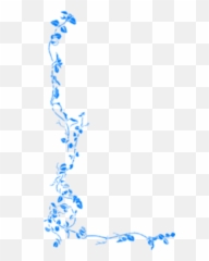 Hd Fl Md Free Images Blue Flower Border - Transparent png