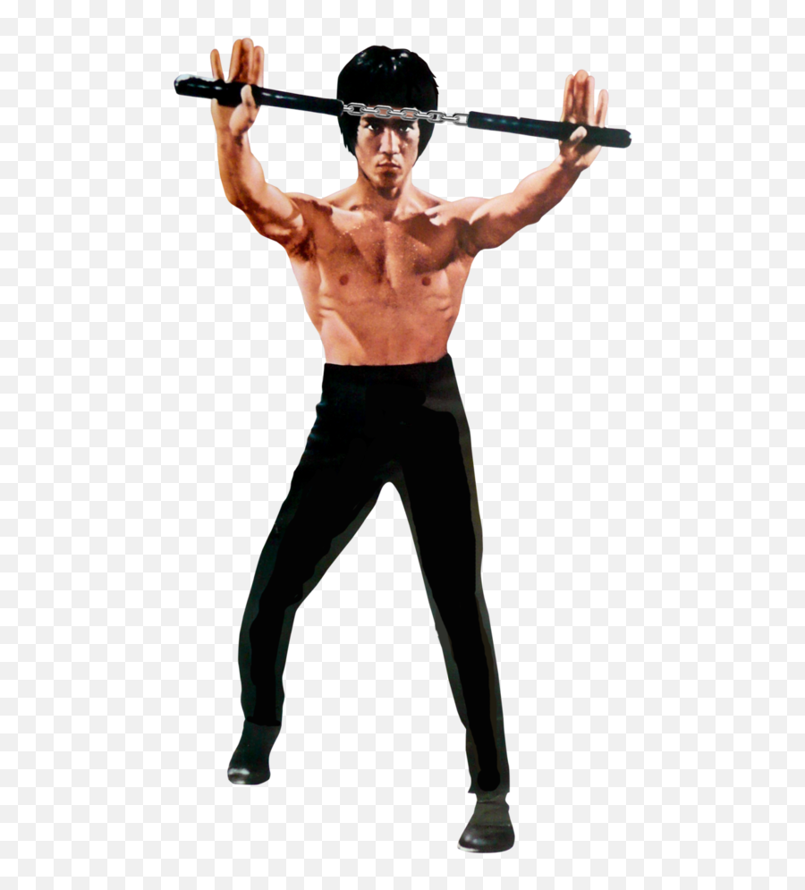 Bruce Lee Png - Bruce Lee With Nunchaku,Bruce Lee Png