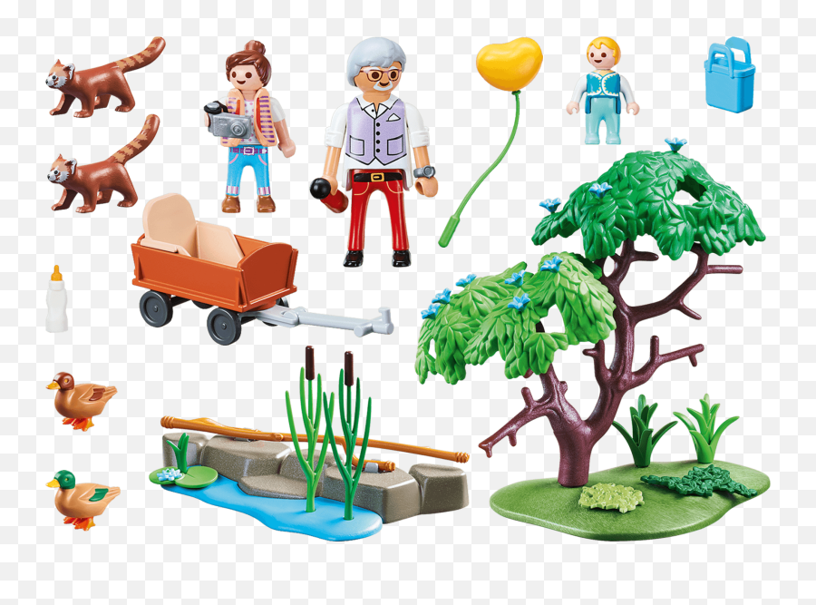 Enclosure With Red Pandas - 70344 Playmobil Playmobil 70344 Png,Red Panda Transparent