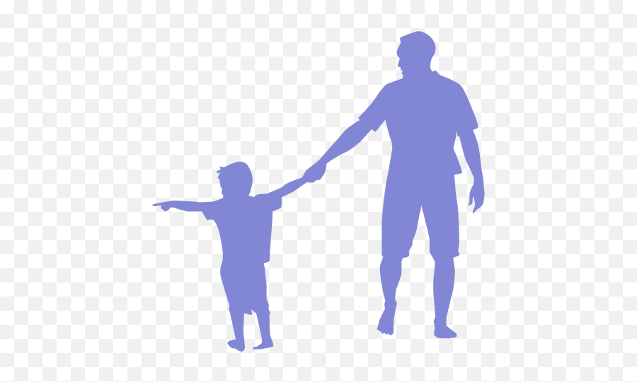 Transparent Png Svg Vector File - Silueta Padre E Hijo Png,Father And Son Png