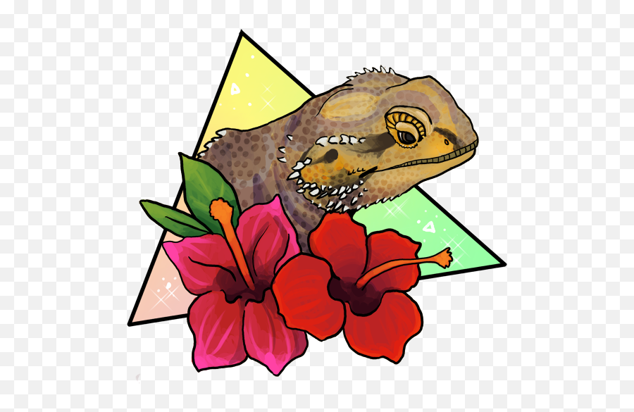 Magical Bearded Dragon - Bearded Dragon And Sloth Clipart Bearded Dragon Drawing Cute Png,Bearded Dragon Png
