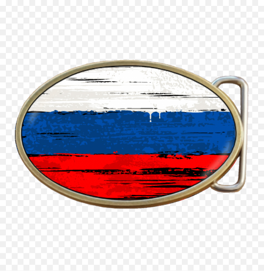 Russian Grunge Russia Flag Belt Buckle Code A0036 - Circle Png,Russian Flag Transparent