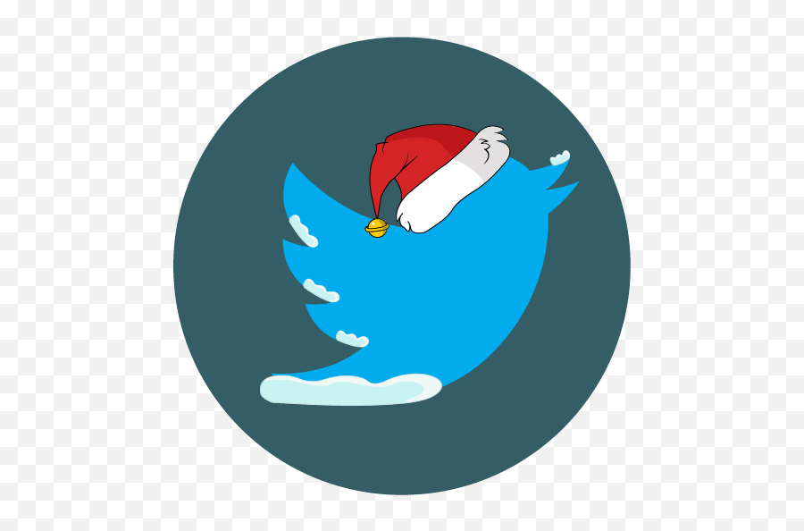 Christmas Snow Social Twitter Icon - Christmas Twitter Logo Transparent Png,Twitter Logo Transparent