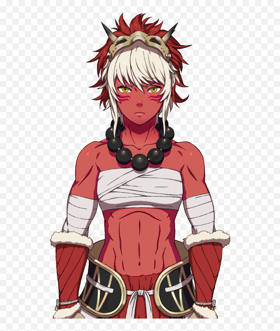 Oni - Spawn Tiefling Warpriest Pathfinder Portrait Fire Fire Emblem Fates Rinka Png,Oni Mask Png