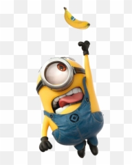 Download Minion With Banana Png Transparent - Uokplrs Minion Banana,Minion Png