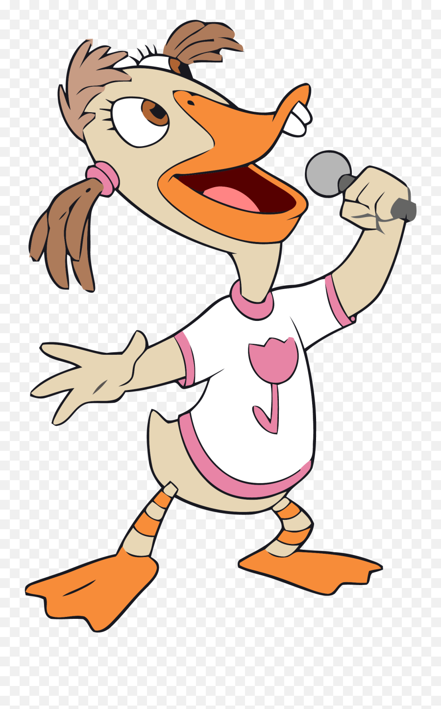 Abby Mallard Song Clipart Png - Abby Mallard Chicken Little,Chicken Little Png