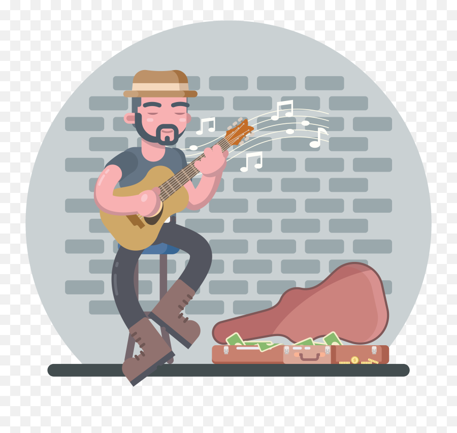 Street Musician Animated Gif - Musician Png Animated,Musician Png