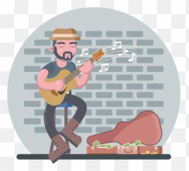 Street Musician Animated Gif - Musician Png Animated,Musician Png
