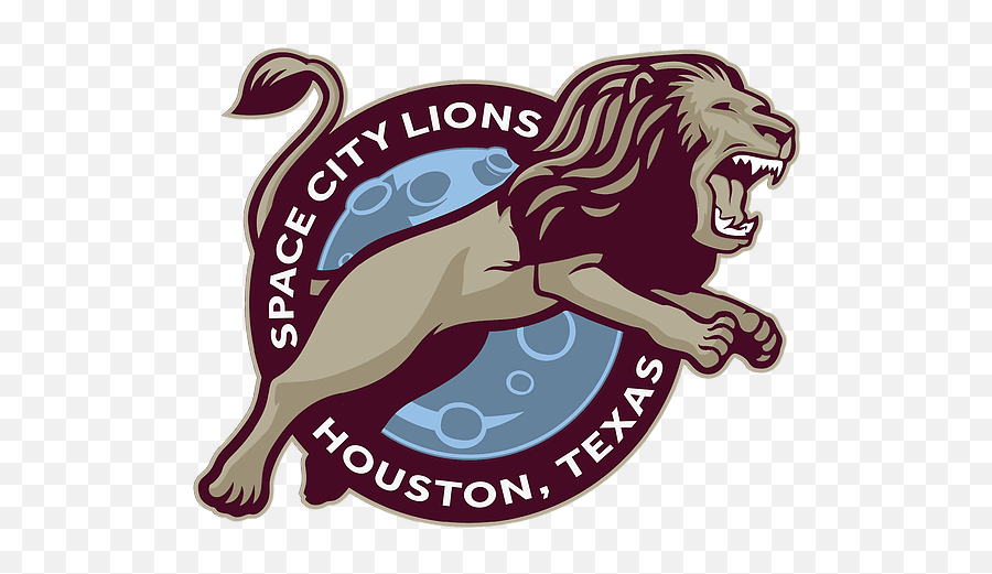 Space City Lions Aston Villa Club Of Houston Texas - Illustration Png,Lion Roar Png