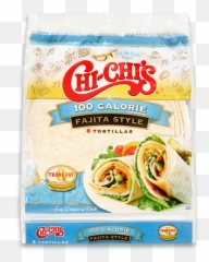 Fajita Style Tortillas 100 Calorie Chi - Chiu0027s Chi Flour Fajita Tortilla Png,Tortilla Png
