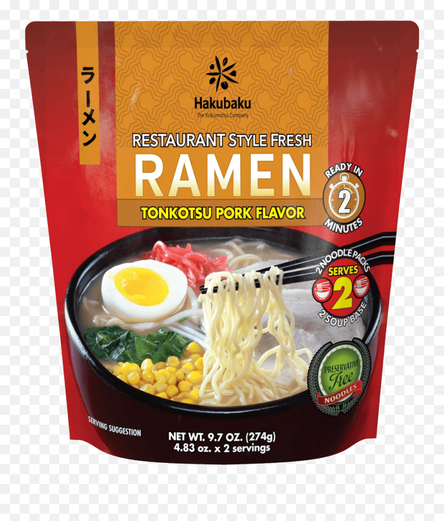 Tonkotsu Pork Flavor - Hakubaku Ramen Tonkotsu Pork Flavor Png,Ramen Png