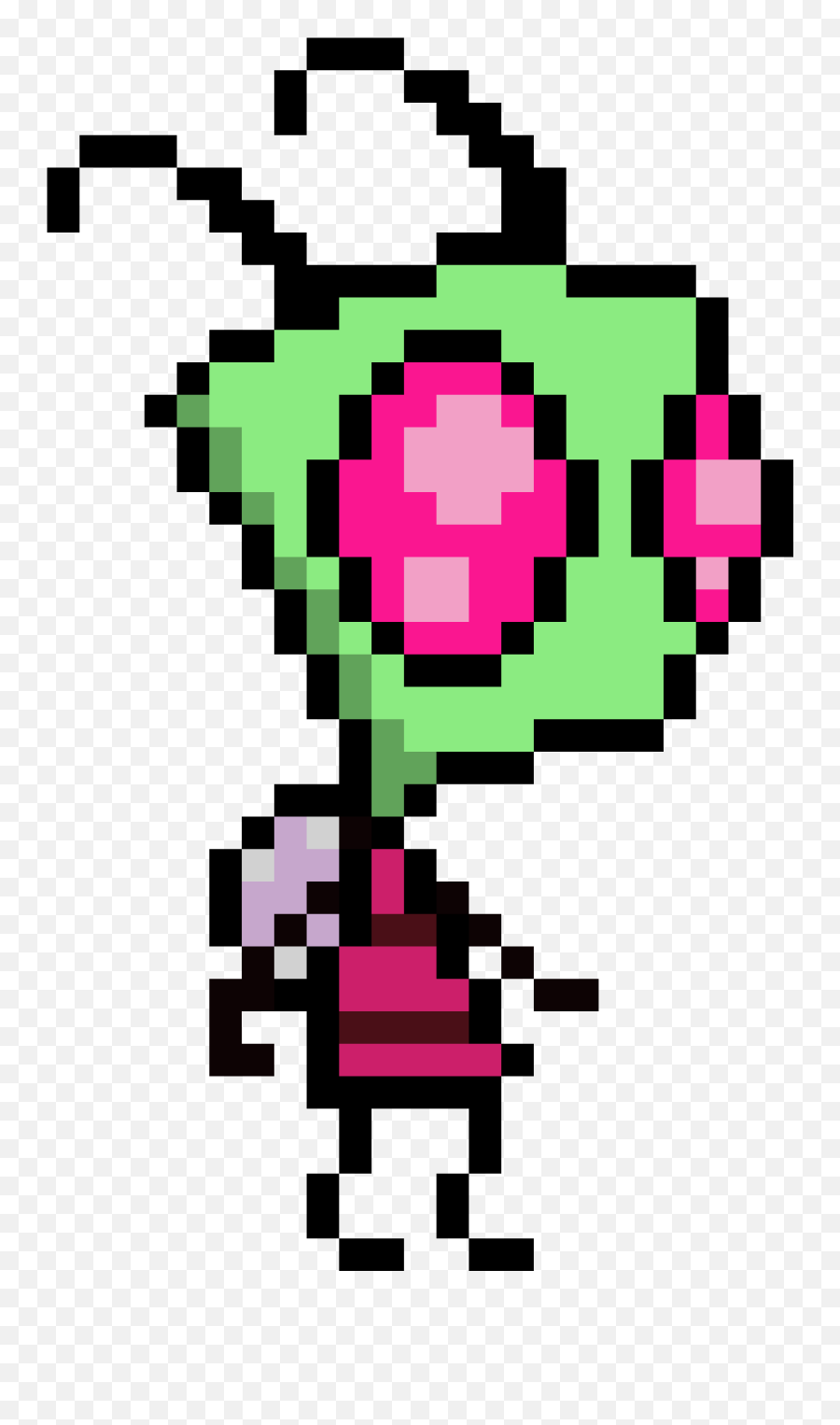 Invader Zim Oc Sprite Base - Invader Zim Pixel Art Png,Invader Zim Png