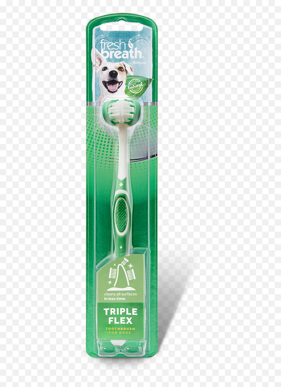 Fresh Breath By Tropiclean Tripleflex Toothbrush For Dogs Png Transparent