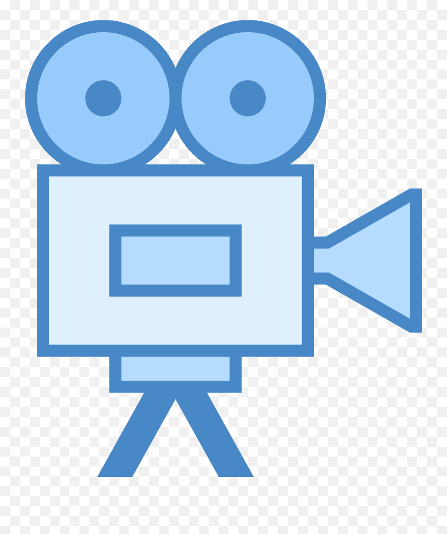 Download Hd Movie Projector Icon - Video Icon Png Blue Movie Camera Blue Icon,Video Icon Png