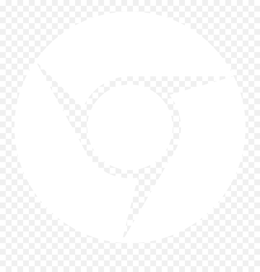 White Chrome Icon - Chrome Icon White Png,Chrome Logo Transparent ...