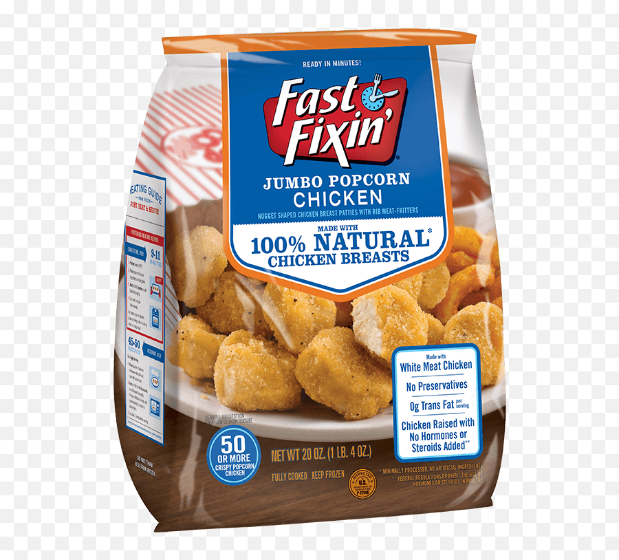 Jumbo Popcorn Chicken Fast Fixinu0027 - Fast Fixin Chicken Nuggets Png,Chicken Nugget Transparent
