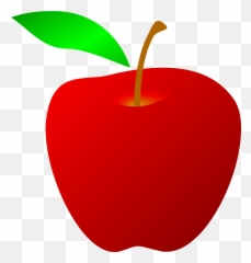 Red Apple With Green Leaf Free Image - Very Hungry Caterpillar Apple Png,Red Apple Png