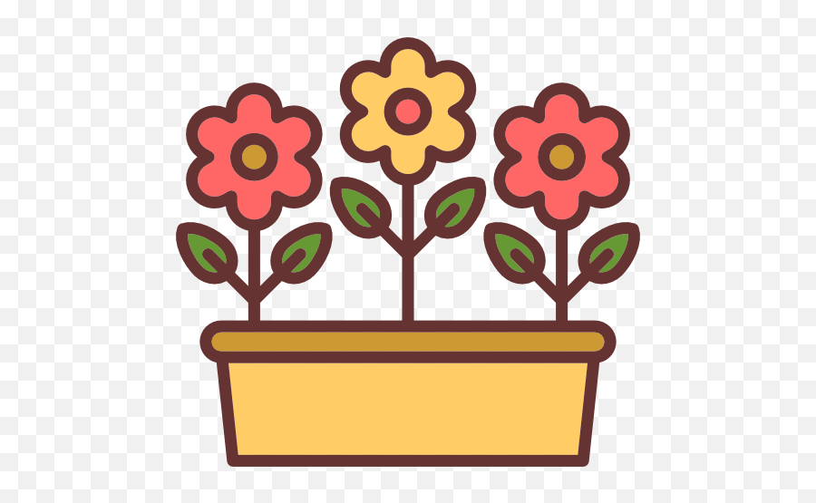 Nature Botanical Flowers Pot Garden Blossom Icon - Icon Png,Flower Garden Png