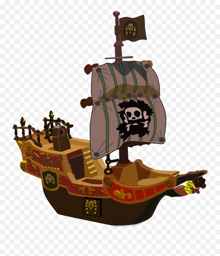 Download Free Png Pirate - Cartoon Captain Hook Ship,Pirate Ship Png