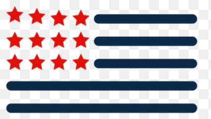 American Flag Elements Icon - Transparent PNG u0026 SVG vector file Horizontal
