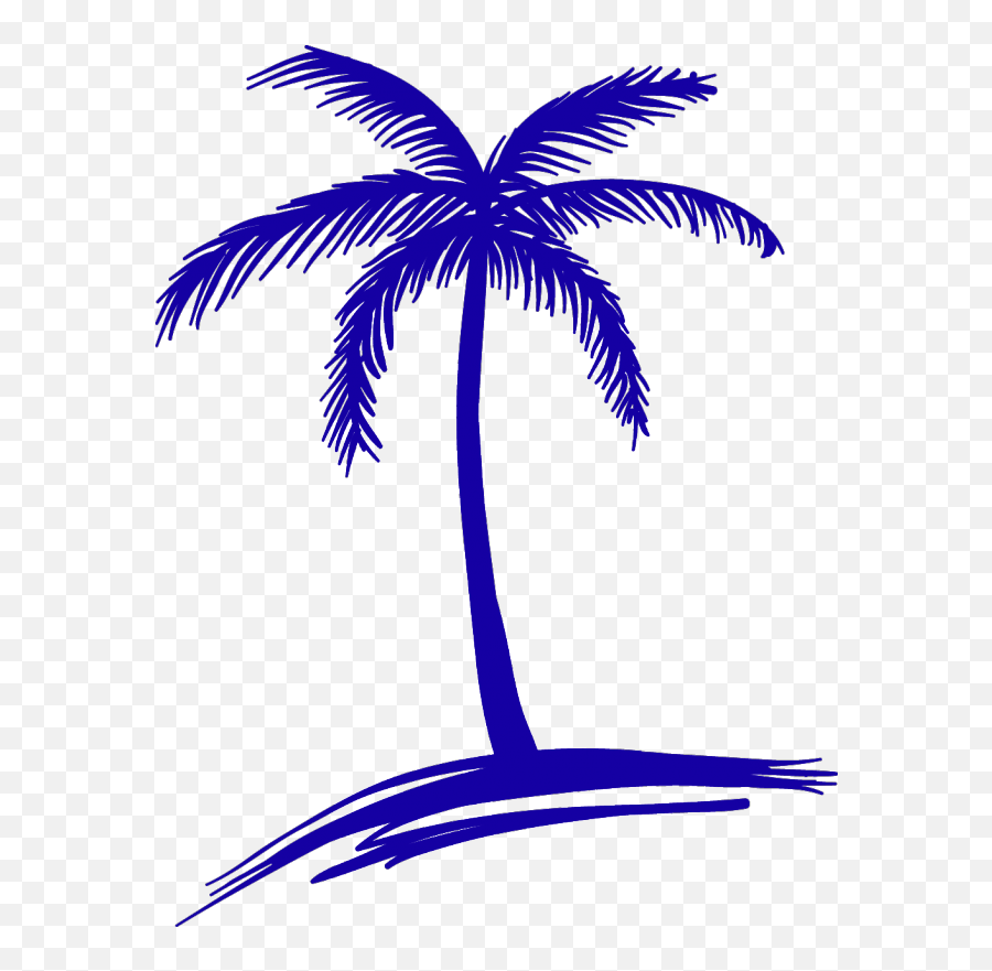 12 - Palm Tree Drawing Easy Png,Sun Silhouette Png