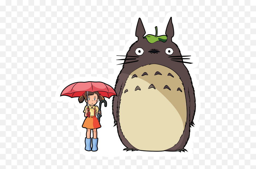 My Neighbor Totoro And Mei Kusakabe Sticker - Sticker Mania Totoro Wallpaper Cell Phone Png,Gon Freecs Icon