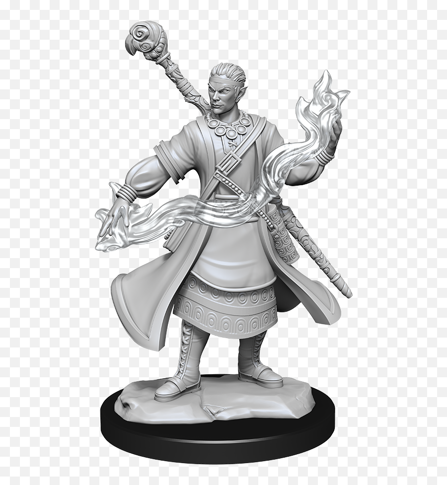 Wizkids Nolzuru0027s Marvelous Miniatures Half - Elf Wizard Male Marvelous Miniatures Half Elf Wizard Png,Dungeons And Dragons Monk Icon